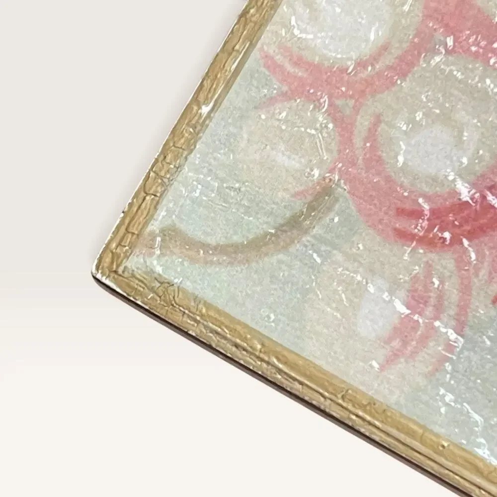 Marye-Kelley Decoupage Picture Frame Floral Cottagecore Vintage Style 4x6 Multi